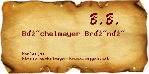 Büchelmayer Brúnó névjegykártya